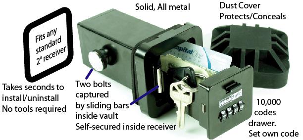 Hitch Safe Key Storage Hitches Hide Car Key Auto Key Safe